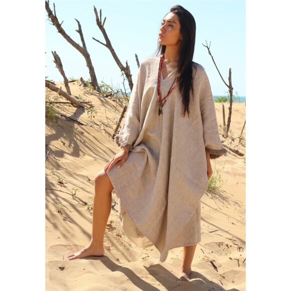 irene linen shirt dress Ireland - Women's Linen Shirt Dress